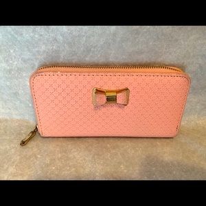 🌹Pink tie bow wallet